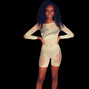 Bodycon Short Romper Mesh